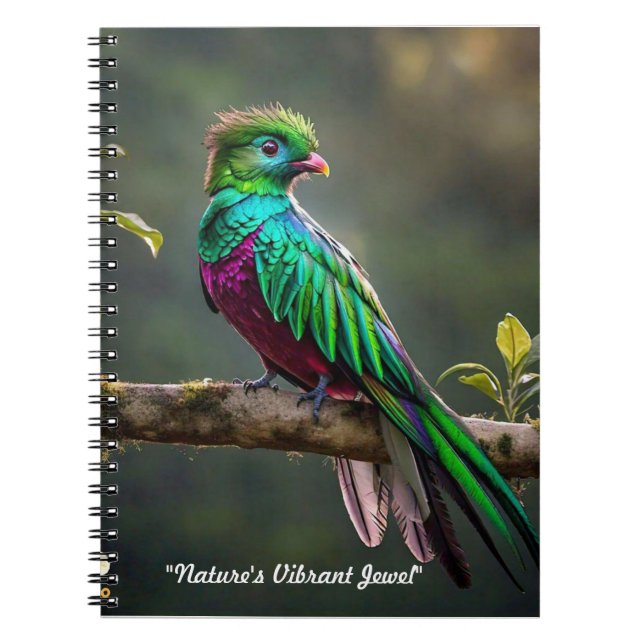 "Radiant Quetzal" Notebook (Front)