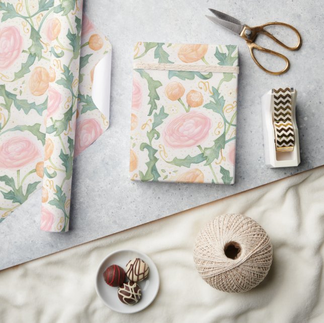 Radiant Ranunculus Wrapping Paper (Crafts)
