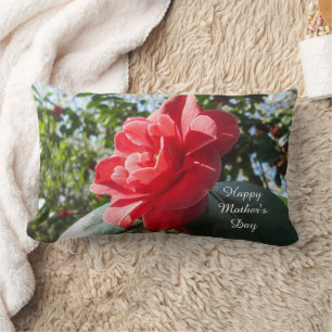Radiant Red Camellia - Custom Mother's Day Cushion