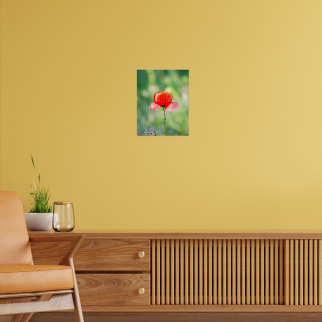 Radiant Red Poppy  Poster (Living Room 2)