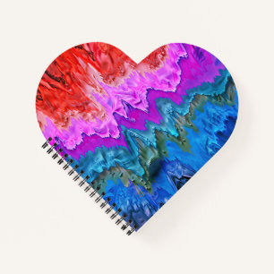 "Radiant Reflection" Colourful Abstract Art Notebook