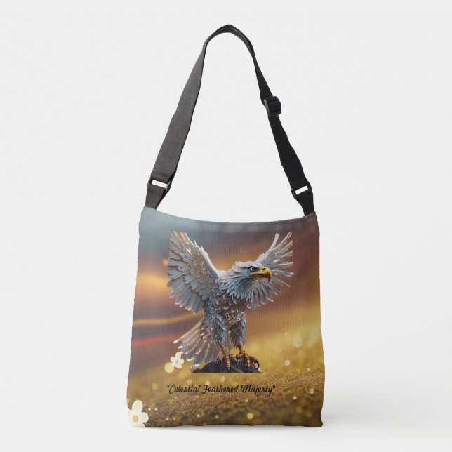 "Radiant Regal Eagle Design" Crossbody Bag (Front)