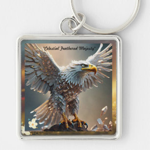 "Radiant Regal Eagle Design" Keychain