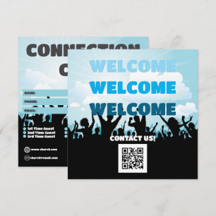 Radiant Rejoice Church Connection Card