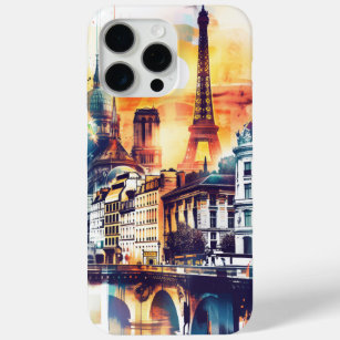 Radiant Rhapsody: Paris Monuments & Eiffel Tower iPhone 15 Pro Max Case