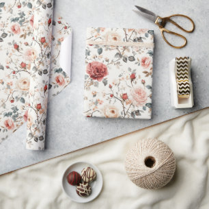 Radiant Rose Flower Classic Wrapping Paper