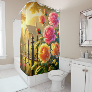 Radiant Rose Garden Scene