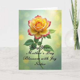 Radiant Rose Mothers Day Card