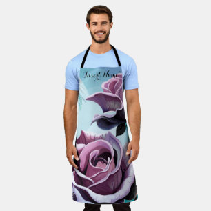 Radiant Roses: Perfectly Pink and Purple Petals Apron