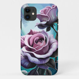 Radiant Roses: Perfectly Pink and Purple Petals iPhone 11 Case