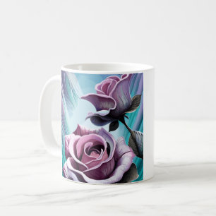 Radiant Roses: Perfectly Pink and Purple Petals Coffee Mug