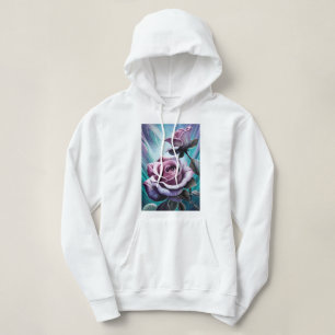 Radiant Roses: Perfectly Pink and Purple Petals Hoodie