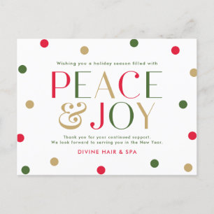 Radiant Season Business Holiday Card Postcard
