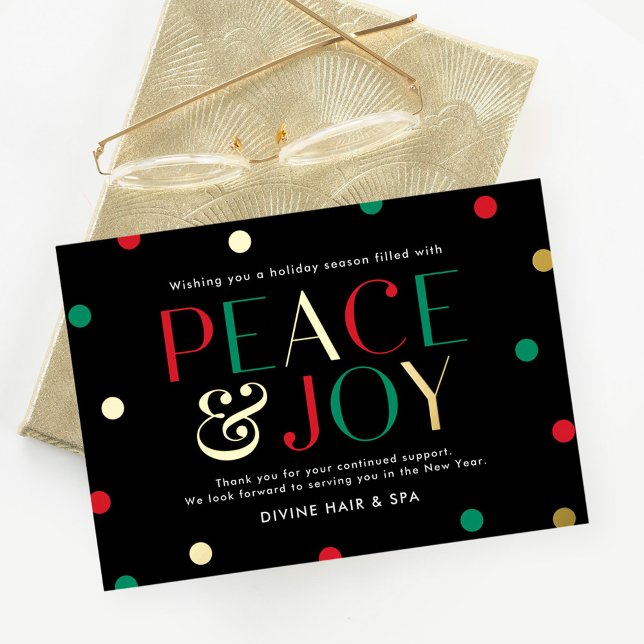 Radiant Season FOIL Business Holiday Card (Creator Uploaded)