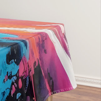 Radiant Serenity: Abstract Sunset Reflections Tablecloth