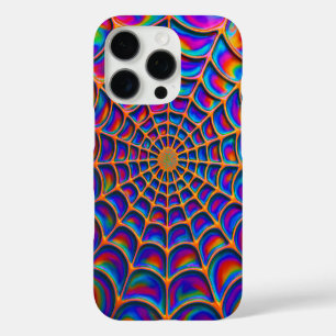 Radiant Spiral Web Abstract iPhone 16 Pro Case