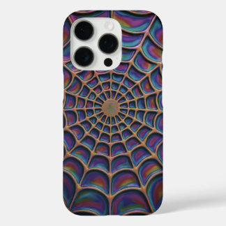 Radiant Spiral Web Abstract iPhone 16 Pro Case
