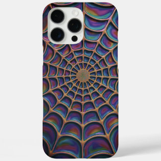 Radiant Spiral Web Abstract iPhone 16 Pro Max Case