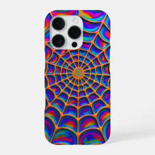 Radiant Spiral Web Abstract iPhone 16 Pro Case