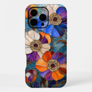 Radiant Stained Glass Floral Masterpiece iPhone 16 Pro Max Case