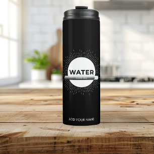 Radiant Sun Water Quote with Good Day Bar Thermal Tumbler
