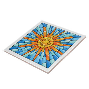Radiant Sunburst Tile