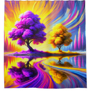 Radiant Surreal Tree Reflection