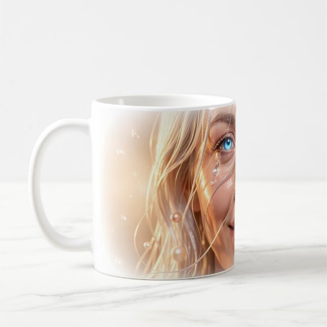 Radiant Tears of Resilience Portrait Mug (Left)