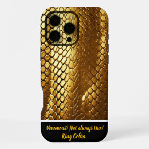 Radiant textures of golden snake skins in sunlight iPhone 16 pro max case