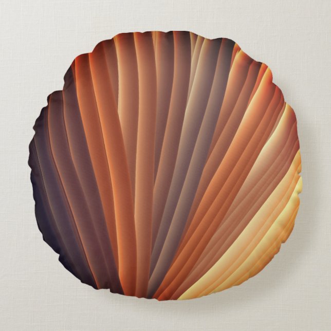 Radiant Threads: The Colour Connection Round Pillow (Front)