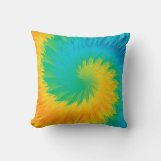 Radiant Whirl Throw Pillow