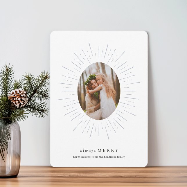Radiant Wish Holiday Photo Card | Fog (Creator Uploaded)