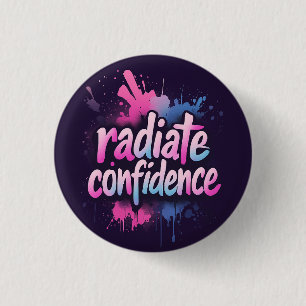 Radiate Confidence Pin   Self Love & Empowerment 