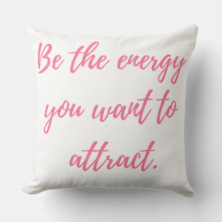 Radiate Good Vibes Only, Always Throw Pillow