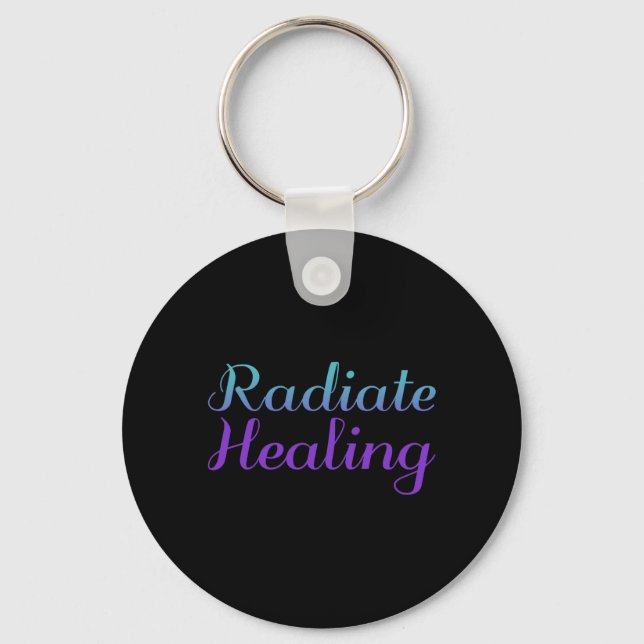 Radiate Healing Prevention Awareness Design Keychain (Front)