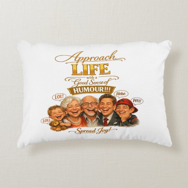 Radiate joy accent pillow (Front)