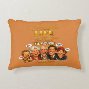 Radiate joy accent pillow