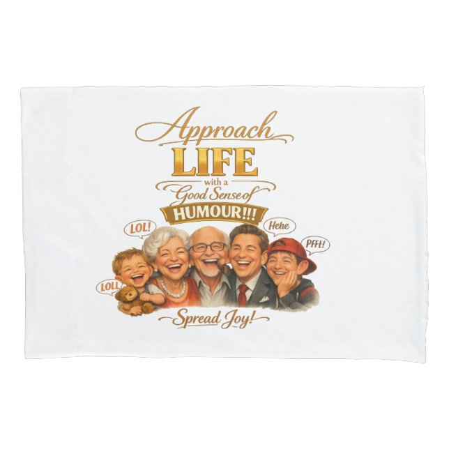 Radiate joy  pillowcase (Front)