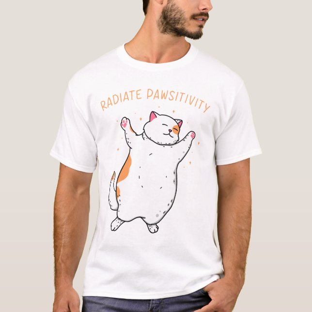 Radiate Pawsitivity  T-Shirt (Front)