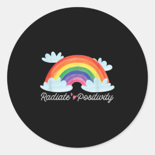 Radiate Positivity Mental Awareness Health S Gift Classic Round Sticker