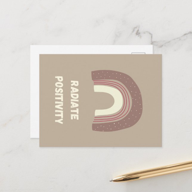 Radiate Positivity Postcard (Front/Back In Situ)