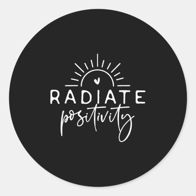 Radiate Sitivity  Classic Round Sticker (Front)