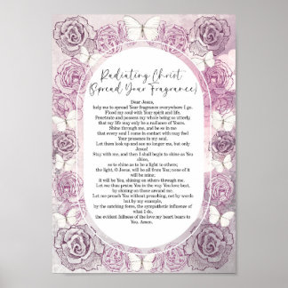 Radiating Christ st Teresa poster