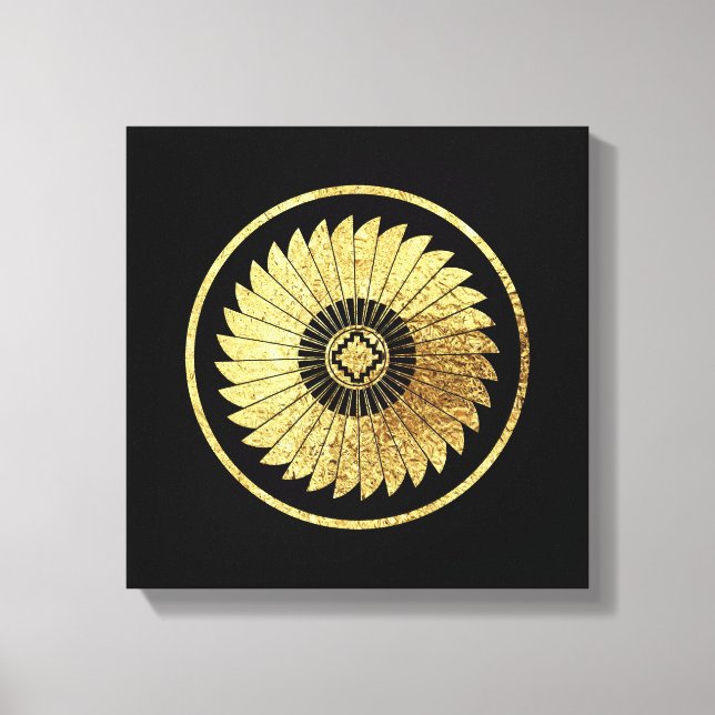Radiating Feathers Canvas Print (Front)