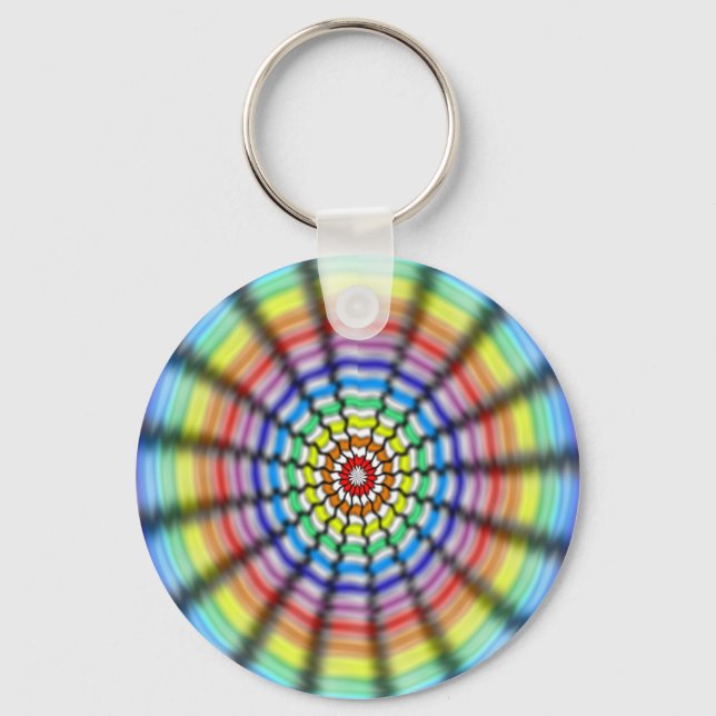 Radiating Flower Keychain (Front)