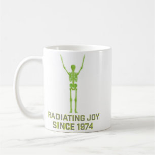 Radiating Joy Since 1974 Skeleton Rad Tech Humour Coffee Mug