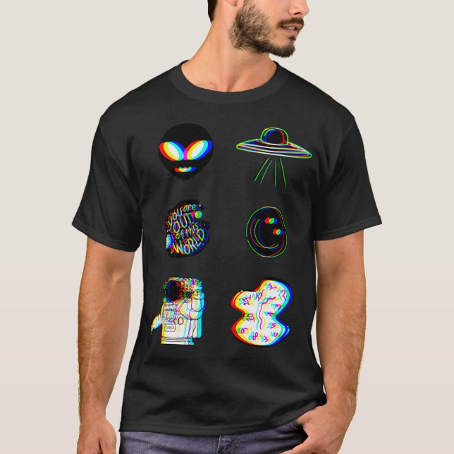 Radiating Trippy Pack T-Shirt (Front)
