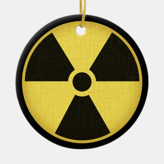 Radiation 1 ceramic ornament (Front)