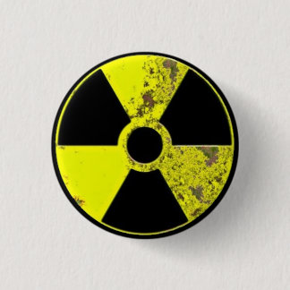 Radiation 1 Inch Round Button