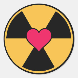 Radiation et autocollants cardiaques